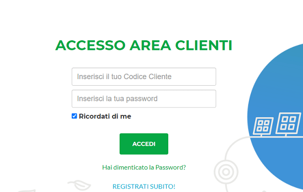 Area Clienti GEKO