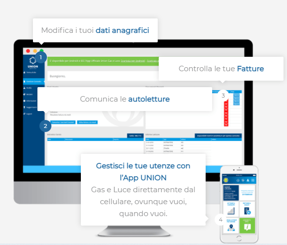 Area Clienti Union Gas e Luce