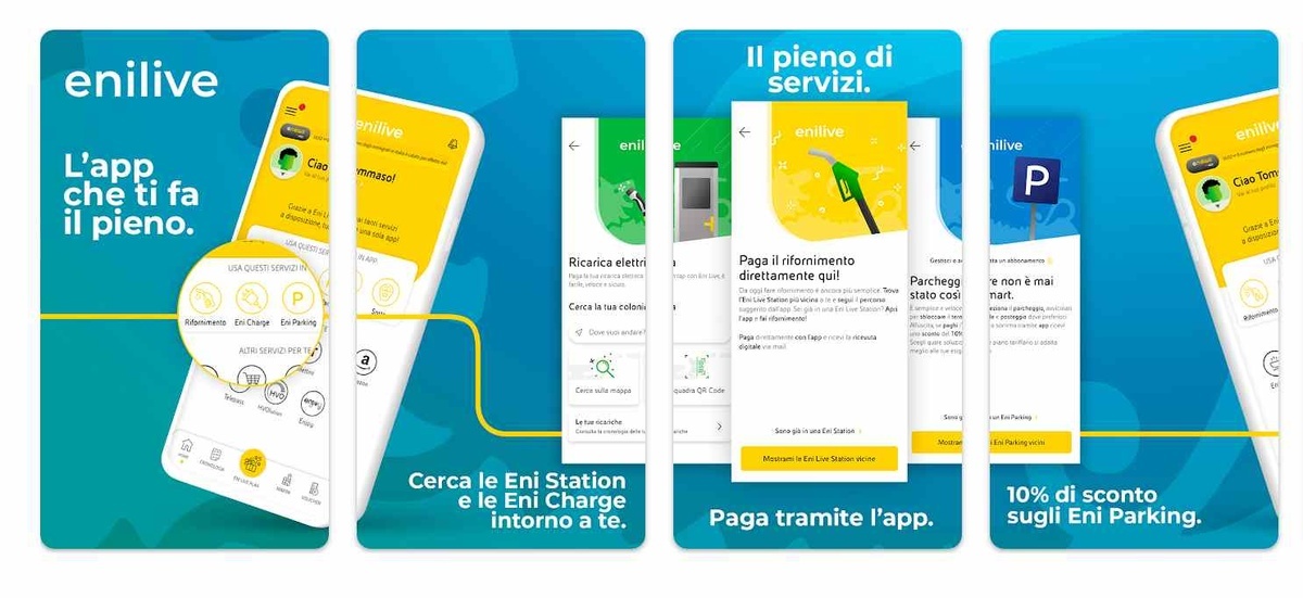 Panoramica dell’app Eni Station dallo Store (play.google.com 27-06-24) Panoramica dell’app Eni Station dallo Store (play.google.com 27-06-24)