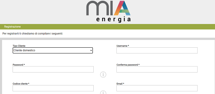 Registrazione Enerxenia