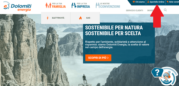 Registrazione Login Dolomiti Energia