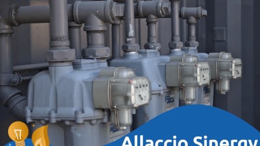L’allaccio Sinergy ti permette di collegare il contatore alla rete di distribuzione.