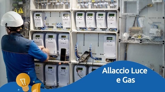 Allaccio luce e gas