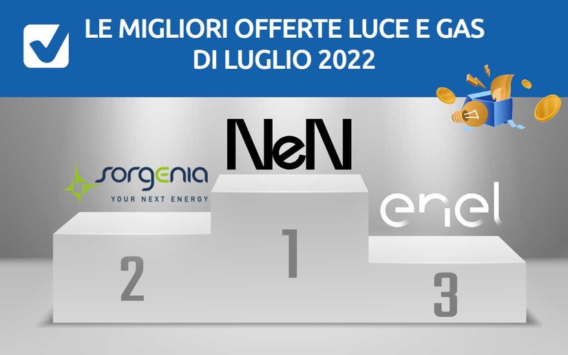 Offerte luce e gas luglio 2022
