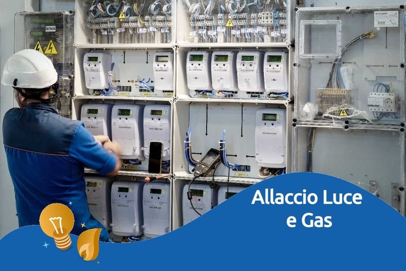 Allaccio luce e gas